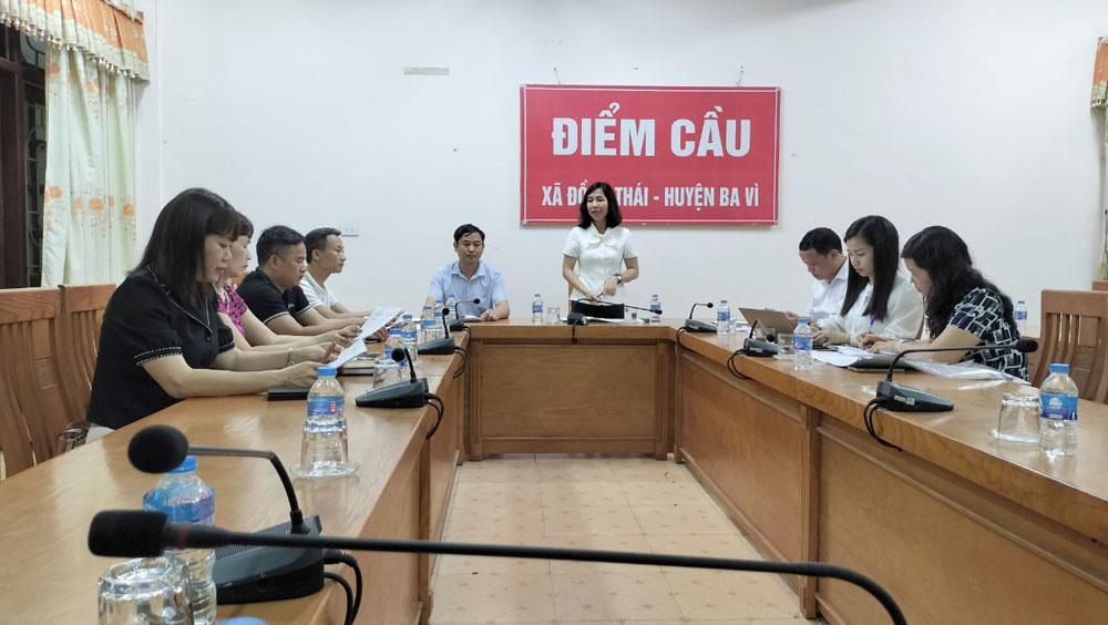 KIỂM TRA PHONG TRÀO TIẾNG TRỐNG HỌC BÀI TẠI XÃ ĐỒNG THÁI
