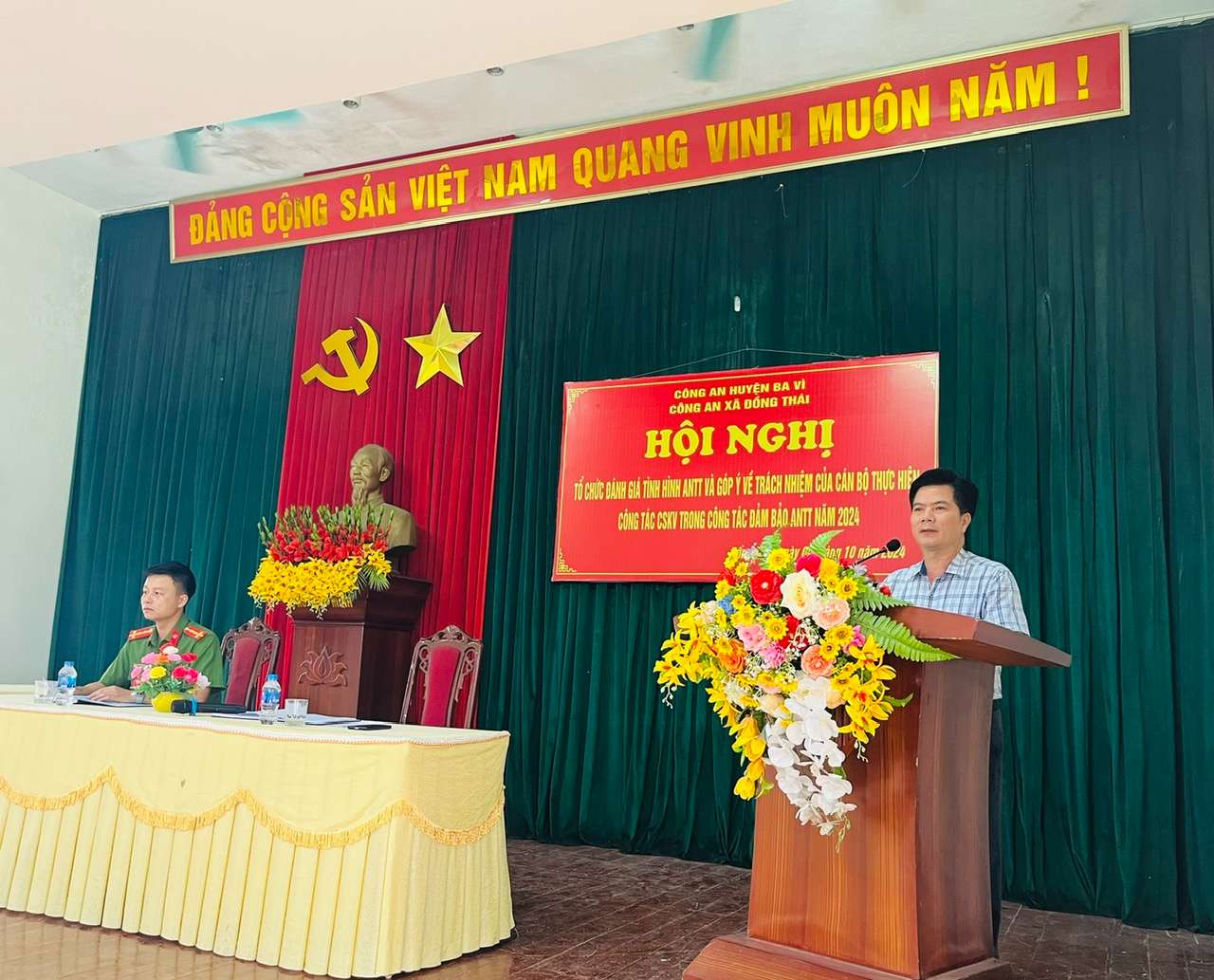 HỘI NGHỊ ĐÁNH GIÁ TÌNH HÌNH ANTT VÀ GÓP Ý VỀ TRÁCH NHIỆM CỦA CSKV